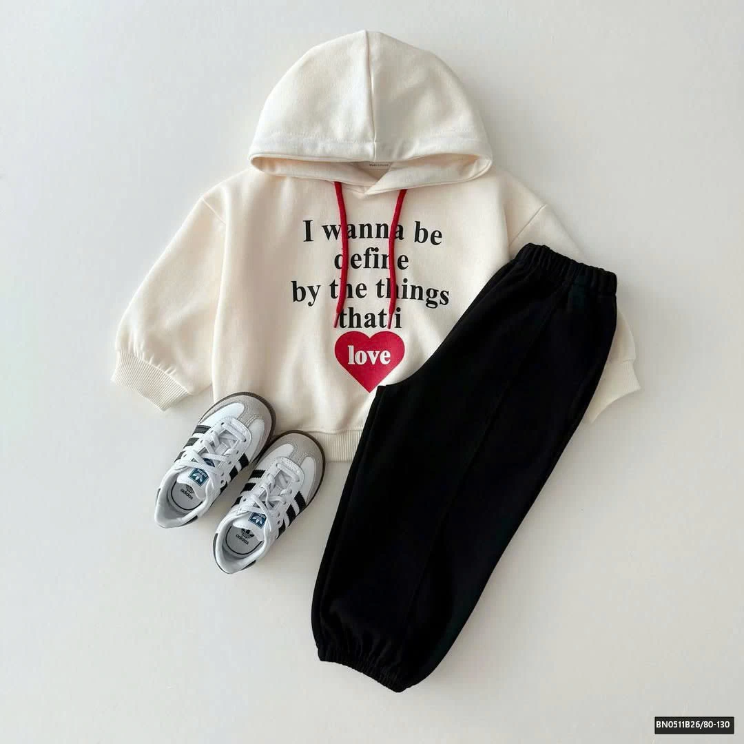 ÁO HOODIE CHỮ TRÁI TIM