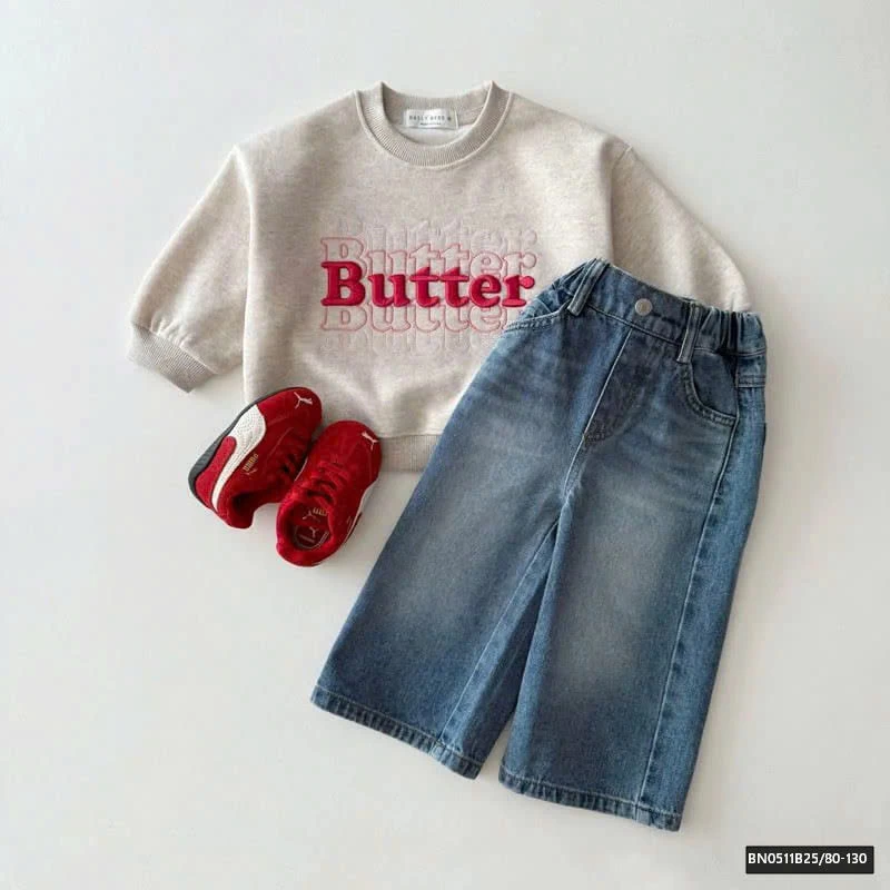 ÁO NỈ CHỮ BUTTER