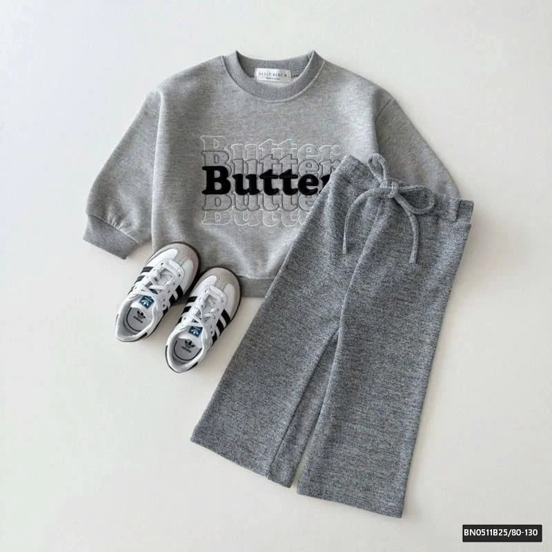 ÁO NỈ CHỮ BUTTER