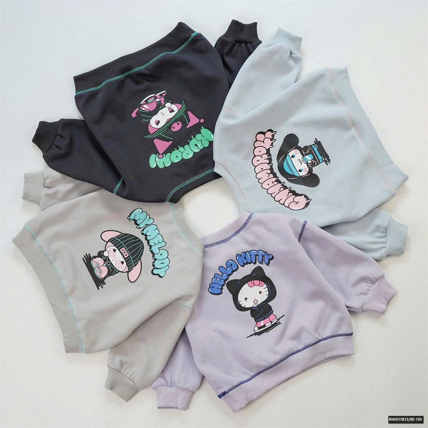 ÁO NỈ HOẠT HÌNH BG