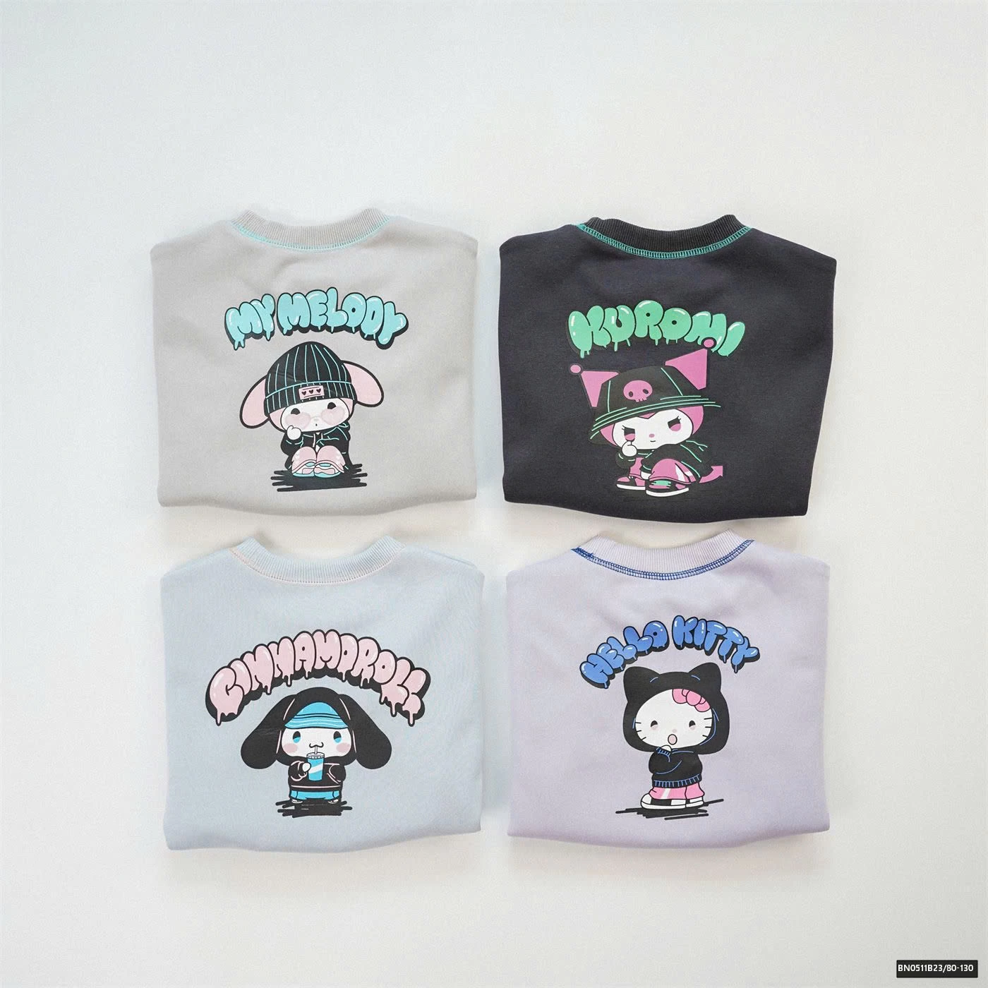 ÁO NỈ HOẠT HÌNH BG