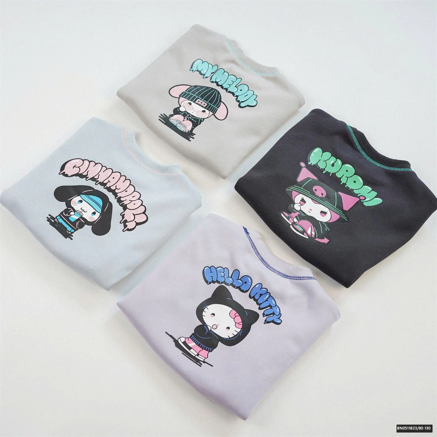 ÁO NỈ HOẠT HÌNH BG