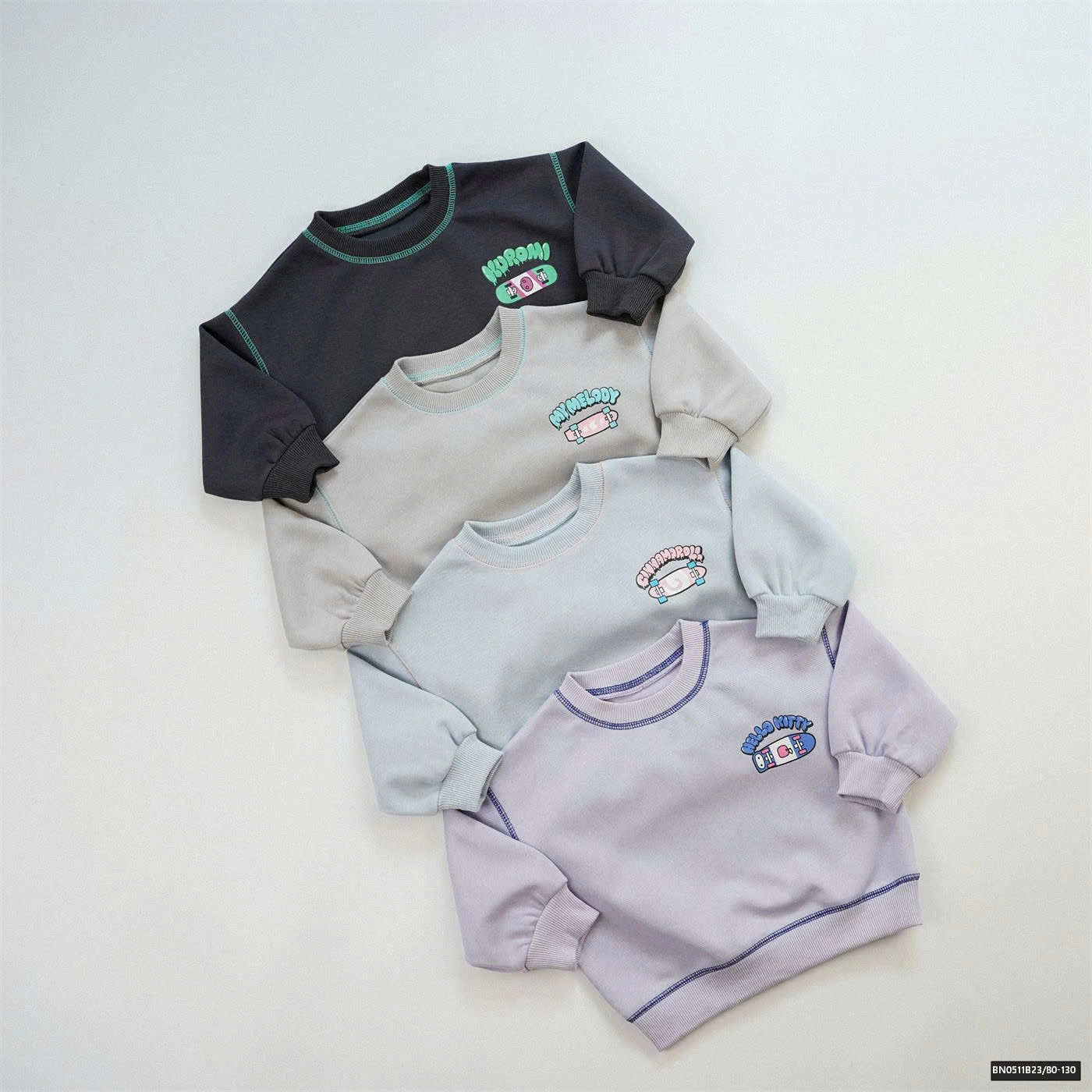 ÁO NỈ HOẠT HÌNH BG