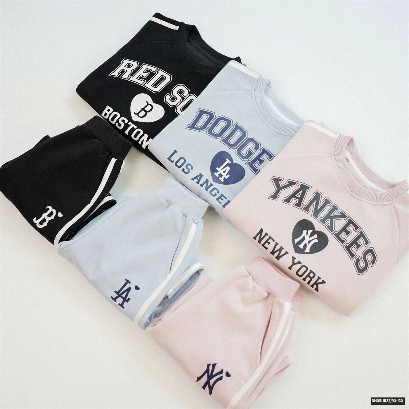 BỘ NỈ  THỂ THAO BÉ GÁI N.YY