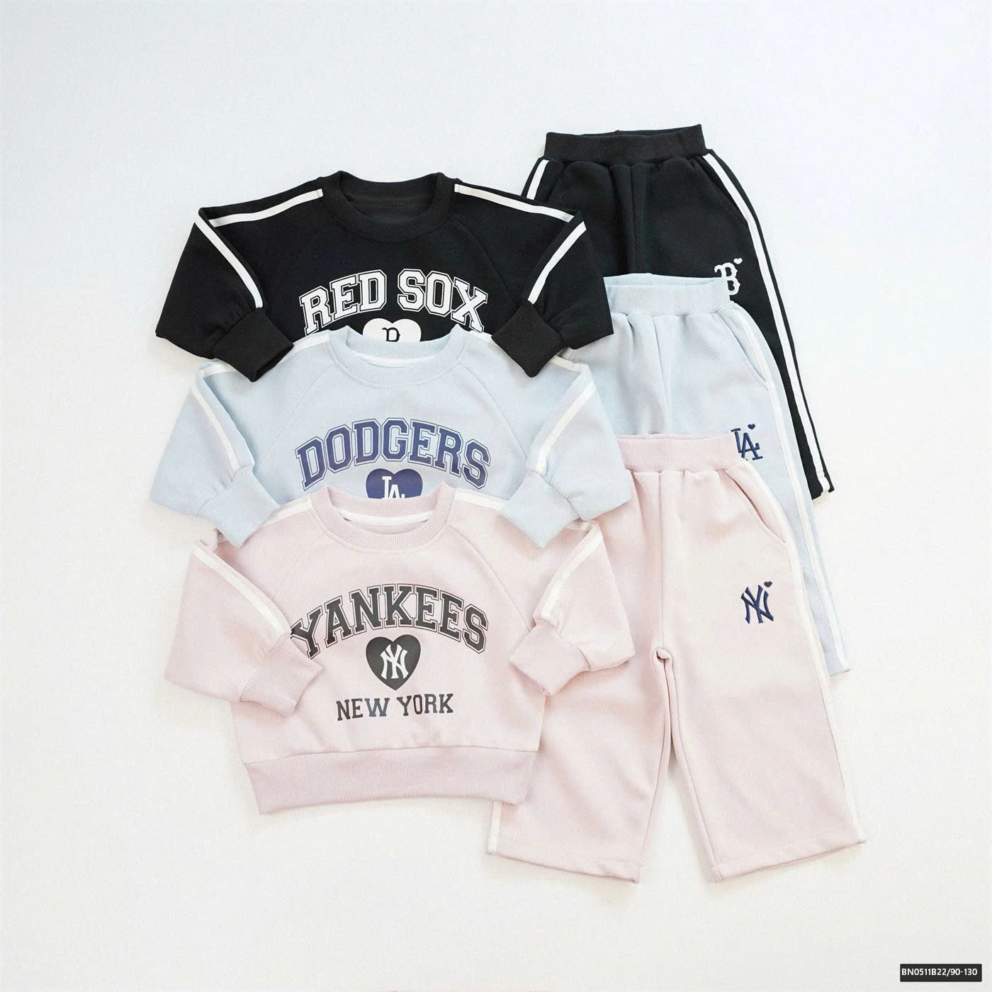 BỘ NỈ  THỂ THAO BÉ GÁI N.YY