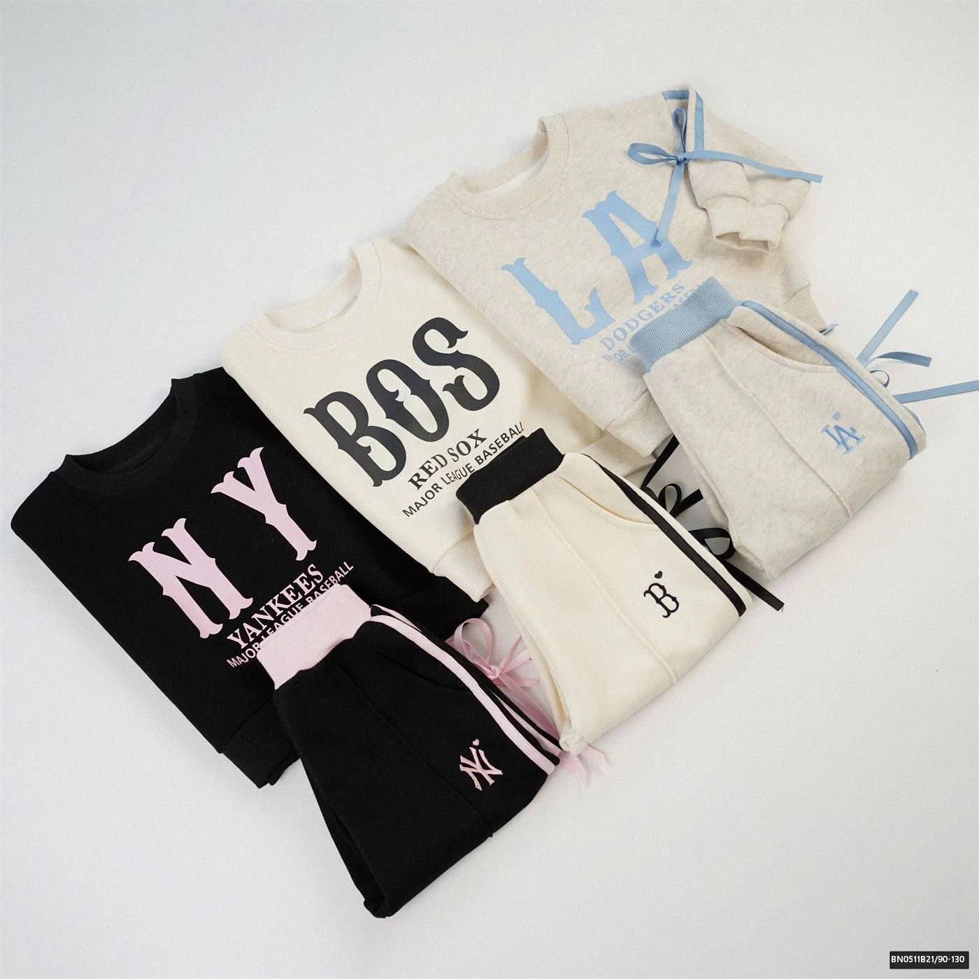 BỘ NỈ CHỮ PHỐI NƠ BG