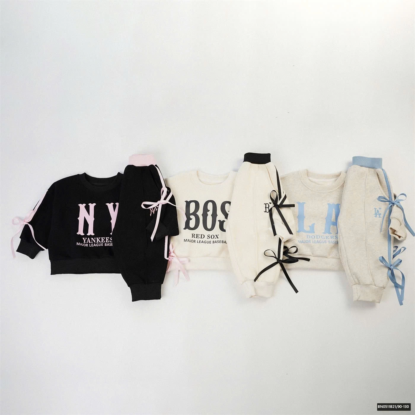 BỘ NỈ CHỮ PHỐI NƠ BG