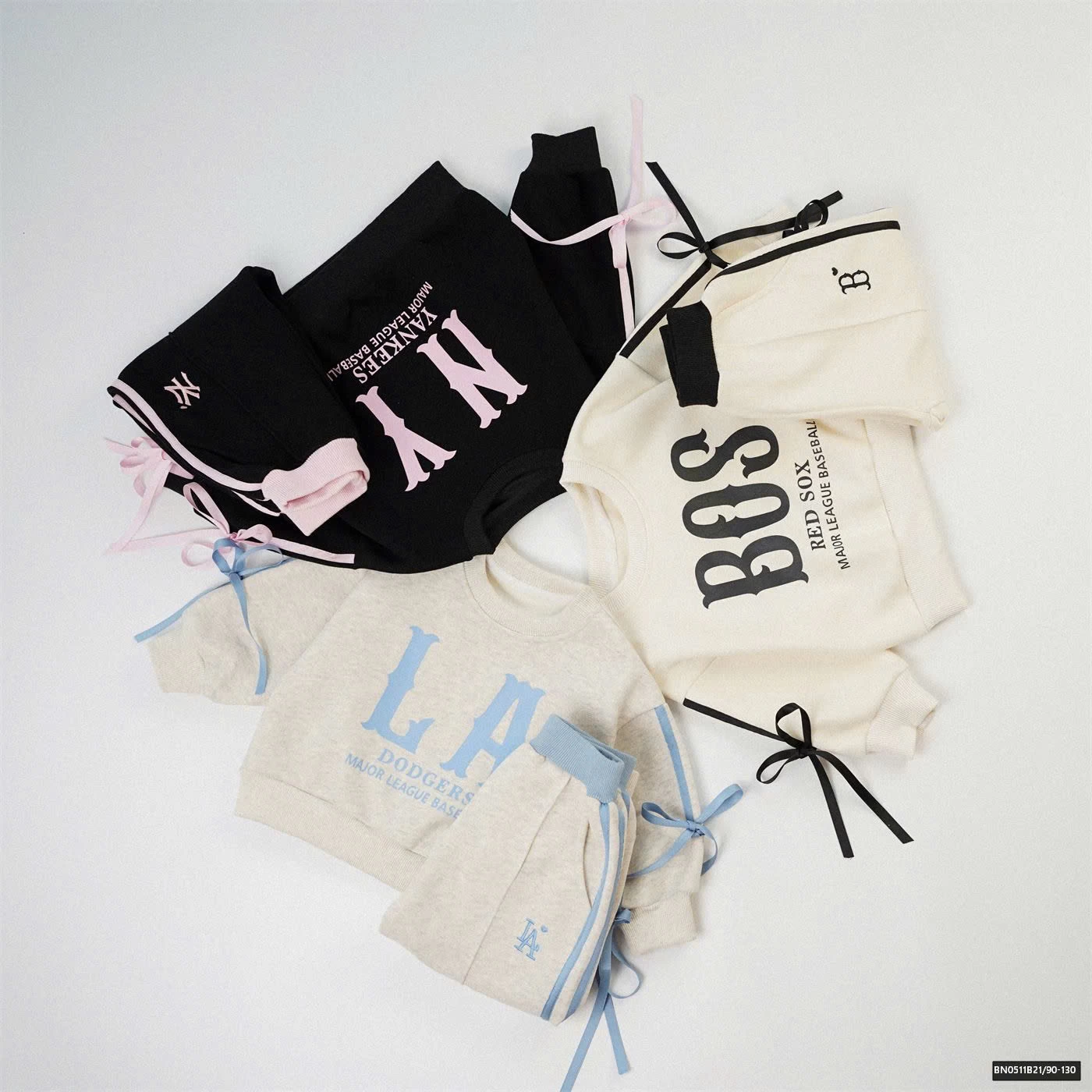 BỘ NỈ CHỮ PHỐI NƠ BG