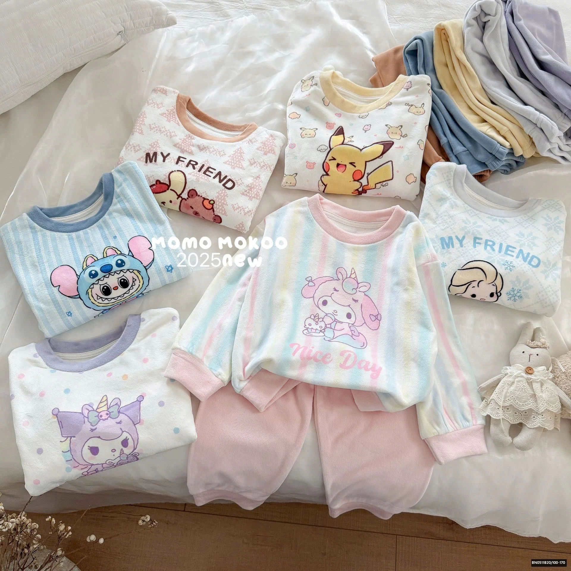 BỘ NỈ BÔNG HOẠT HÌNH