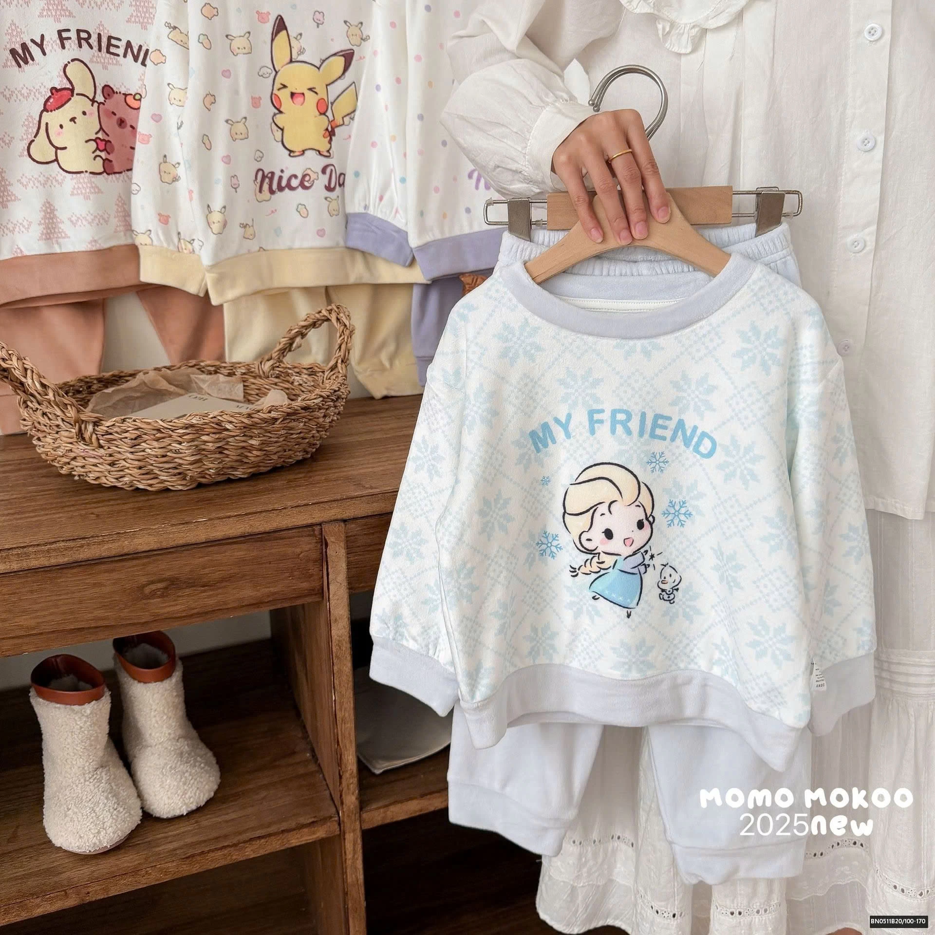 BỘ NỈ BÔNG HOẠT HÌNH