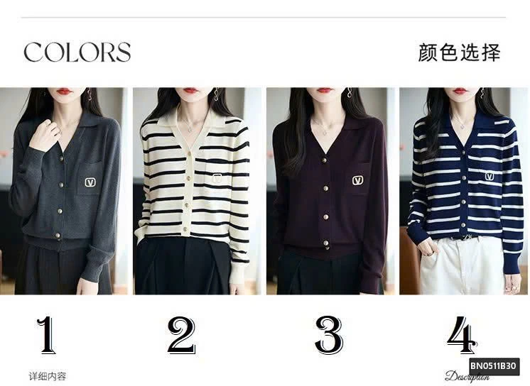 Á0 LEN CARDIGAN  TÚI NGỰC