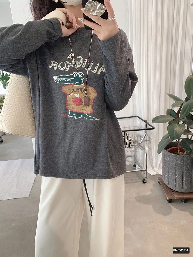 ÁO THUN DÀI TAY HÌNH CÁ SẤU