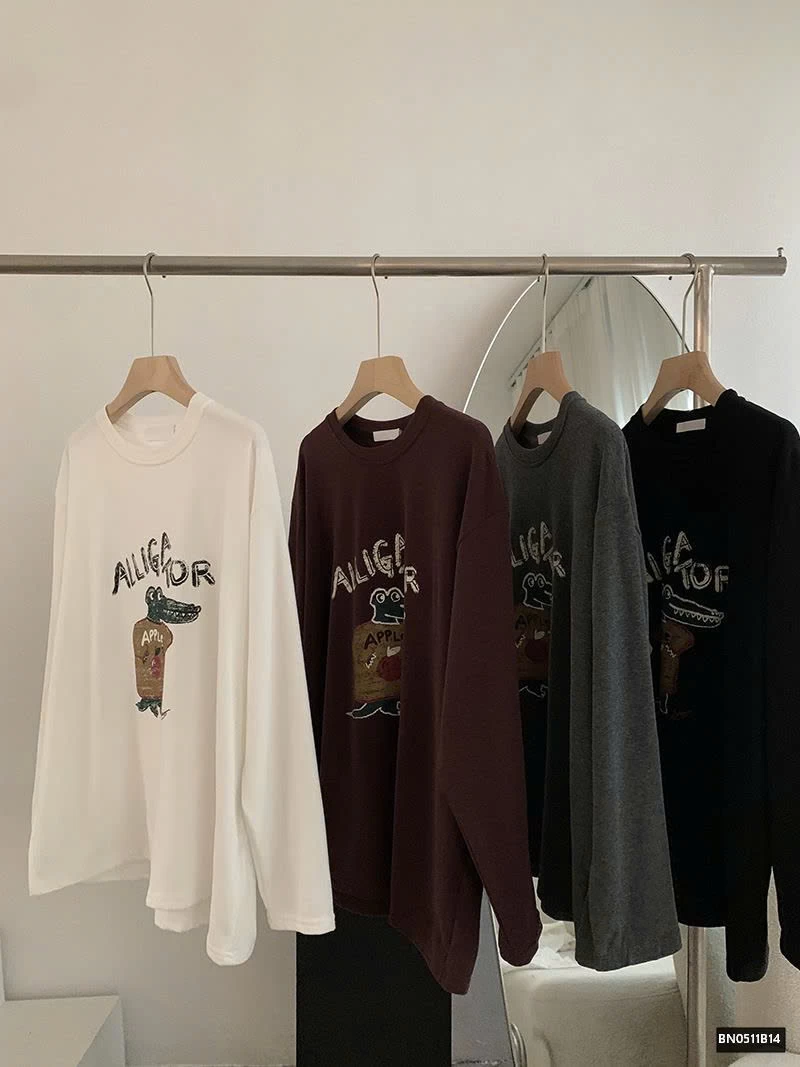 ÁO THUN DÀI TAY HÌNH CÁ SẤU