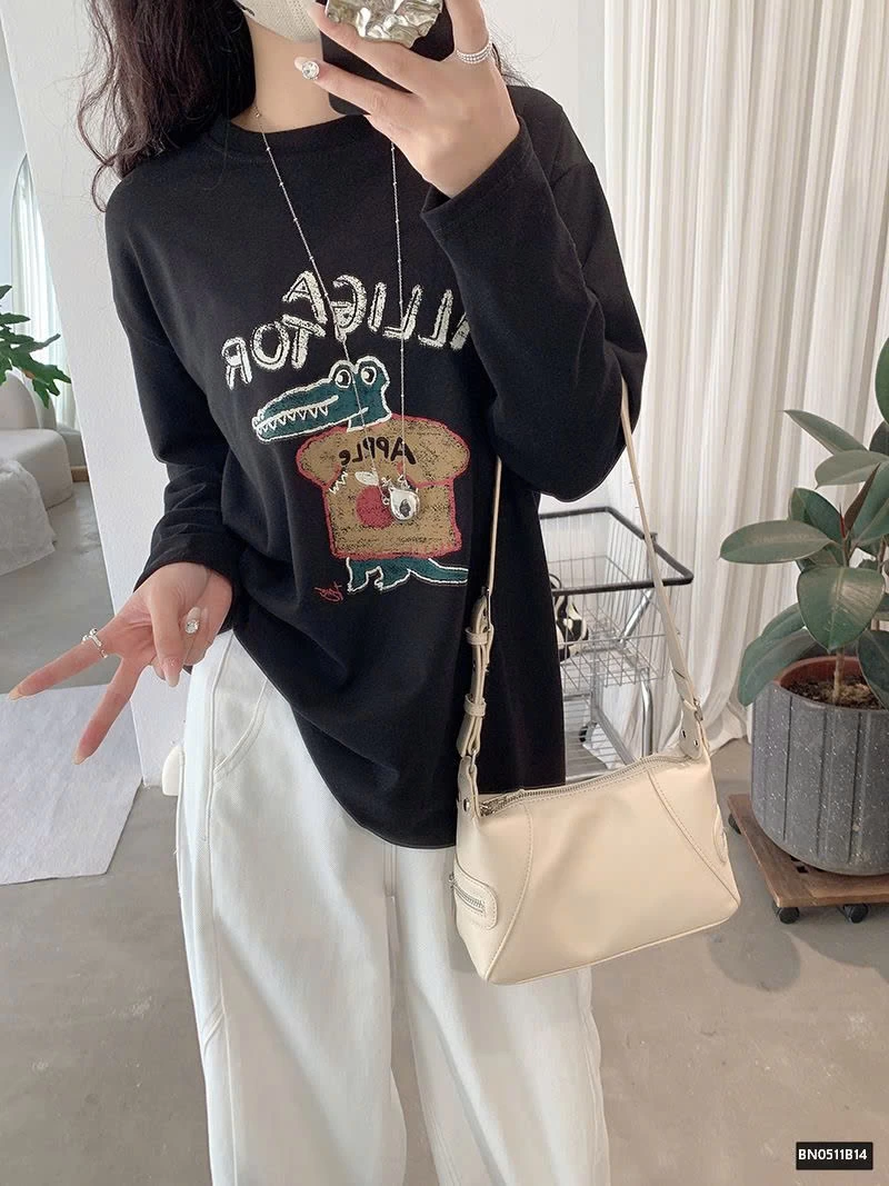 ÁO THUN DÀI TAY HÌNH CÁ SẤU