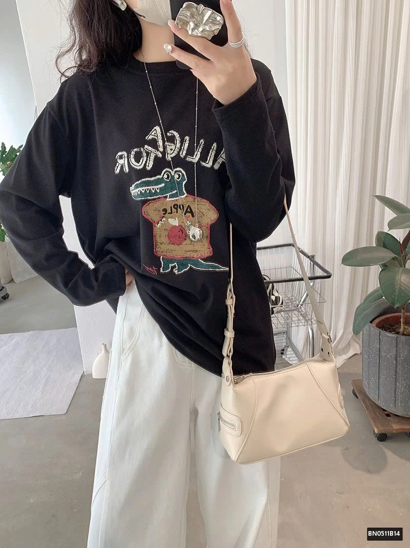 ÁO THUN DÀI TAY HÌNH CÁ SẤU