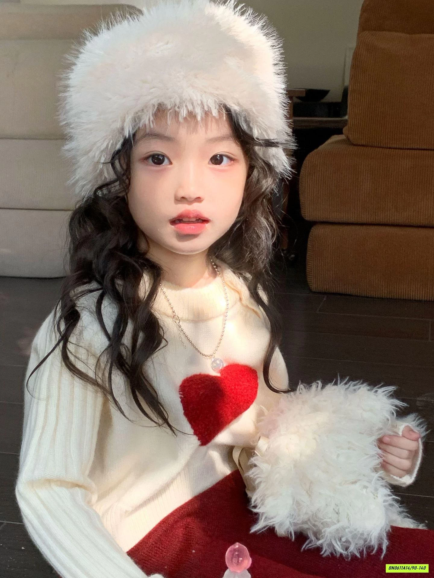 SÉT VÁY ÁO LEN ĐỎ TRÁI TIM