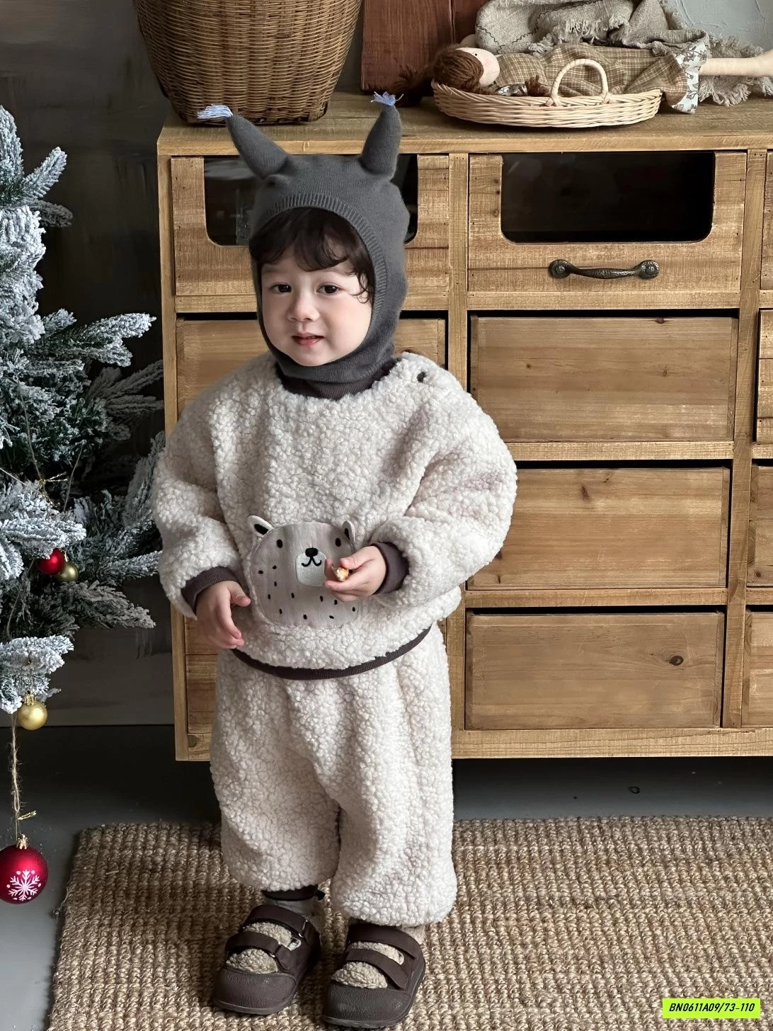 BỘ LÔNG CỪU GẮN GẤU