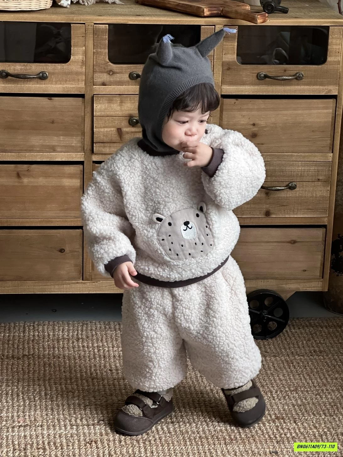 BỘ LÔNG CỪU GẮN GẤU