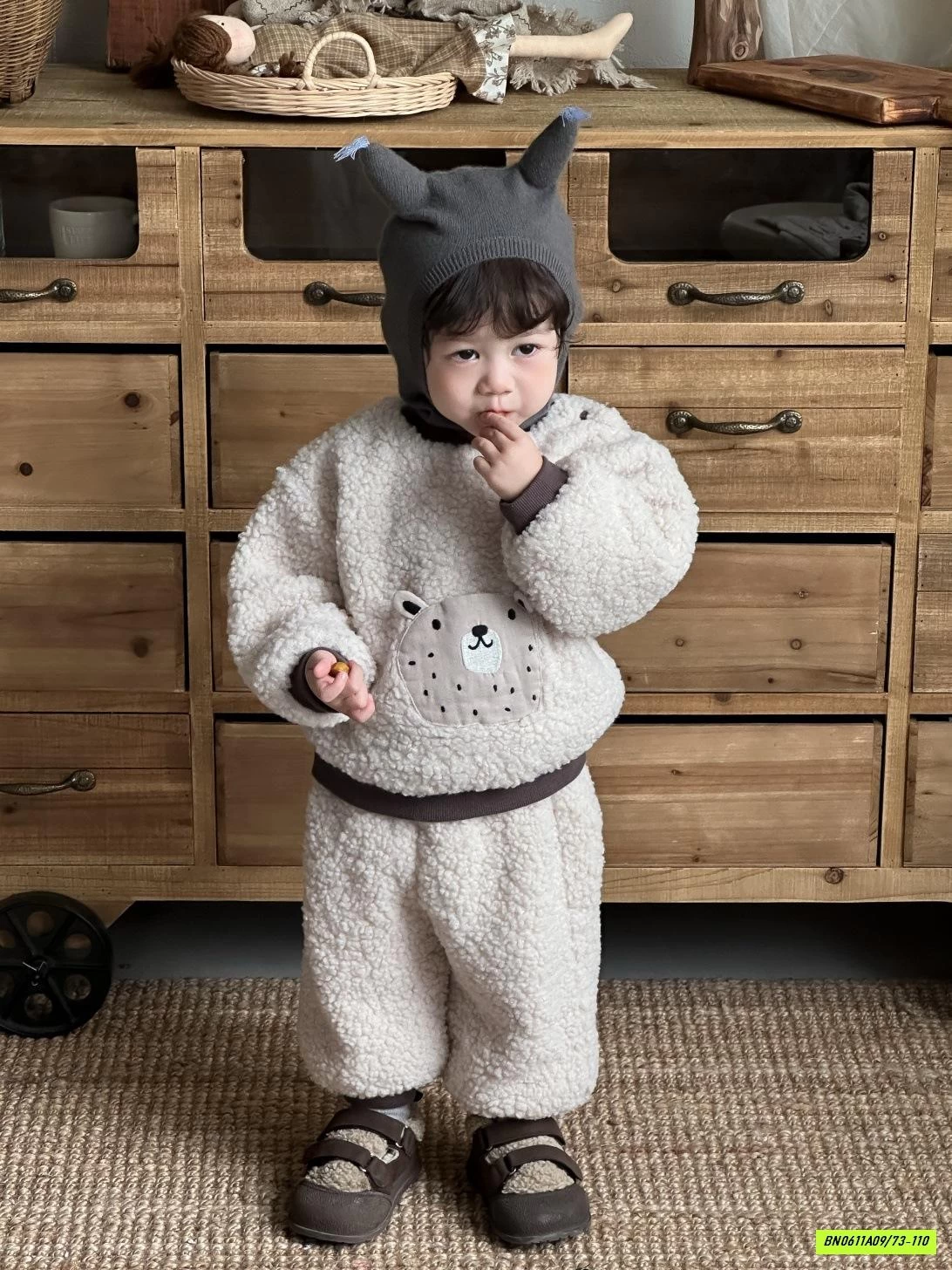 BỘ LÔNG CỪU GẮN GẤU