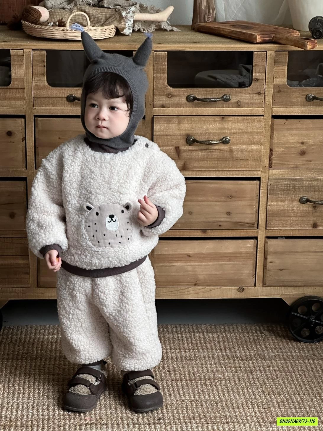 BỘ LÔNG CỪU GẮN GẤU