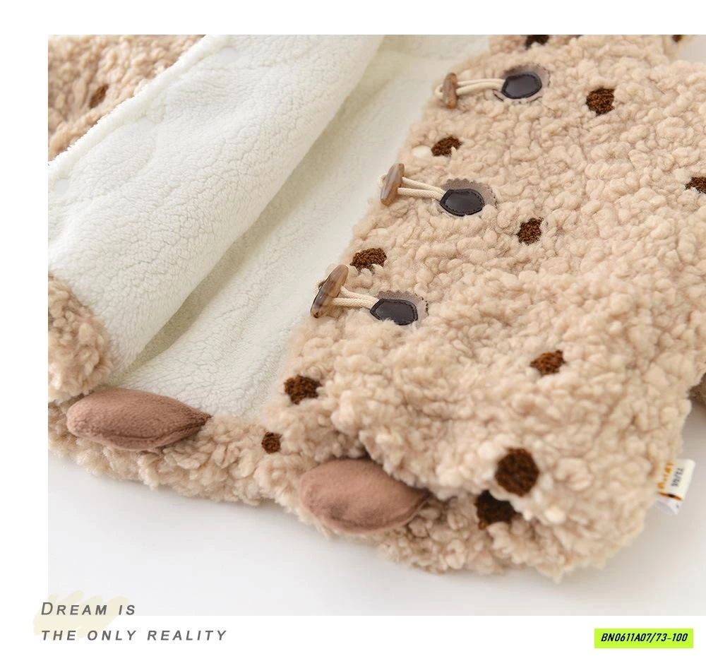 KHOÁC LÔNG CỪU CHẤM BI ABNNKIDS