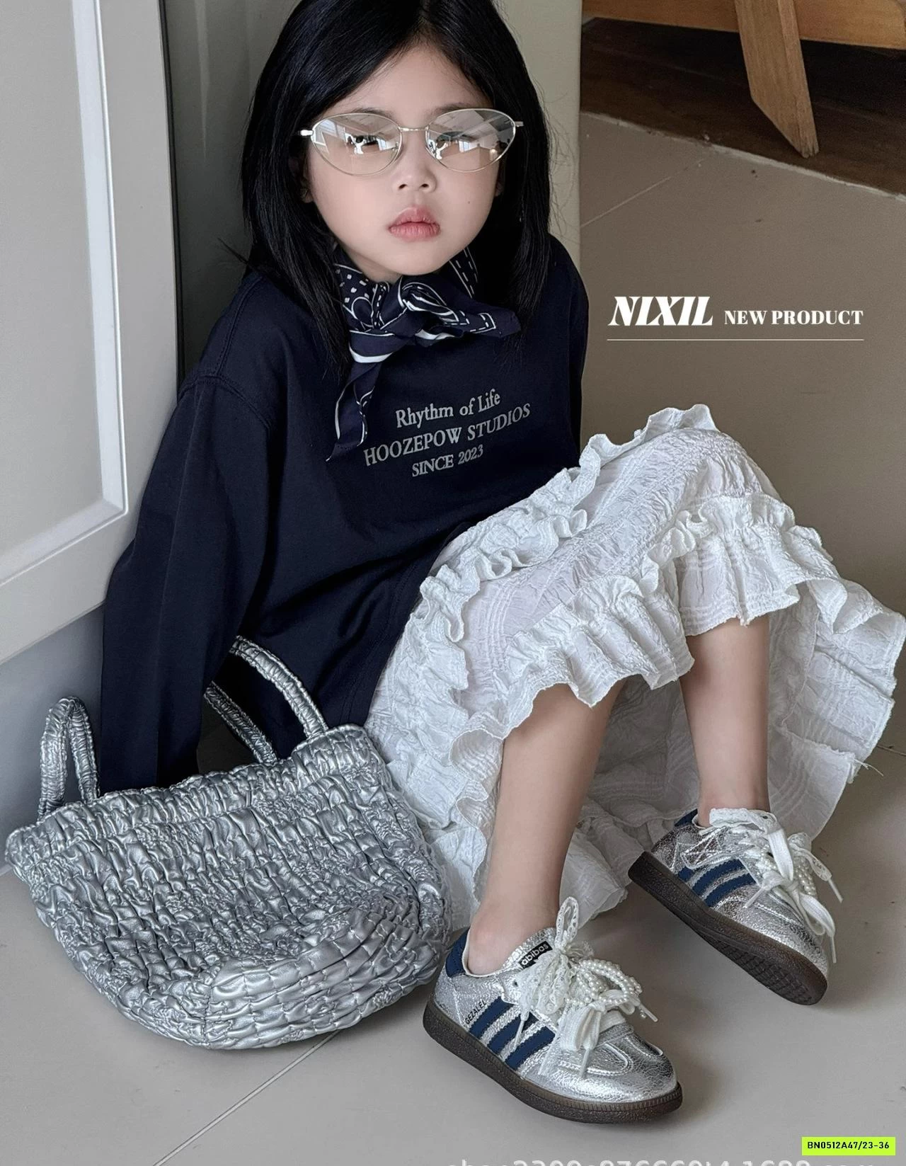 GIÀY THỂ THAO 3 SỌC PHỐI REN NƠ