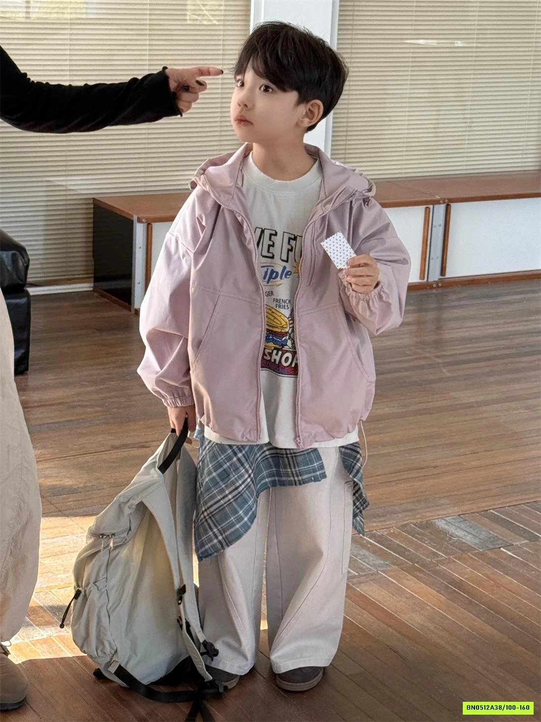 JEANS SUÔNG GÂN CHÉO TÚI ÉP