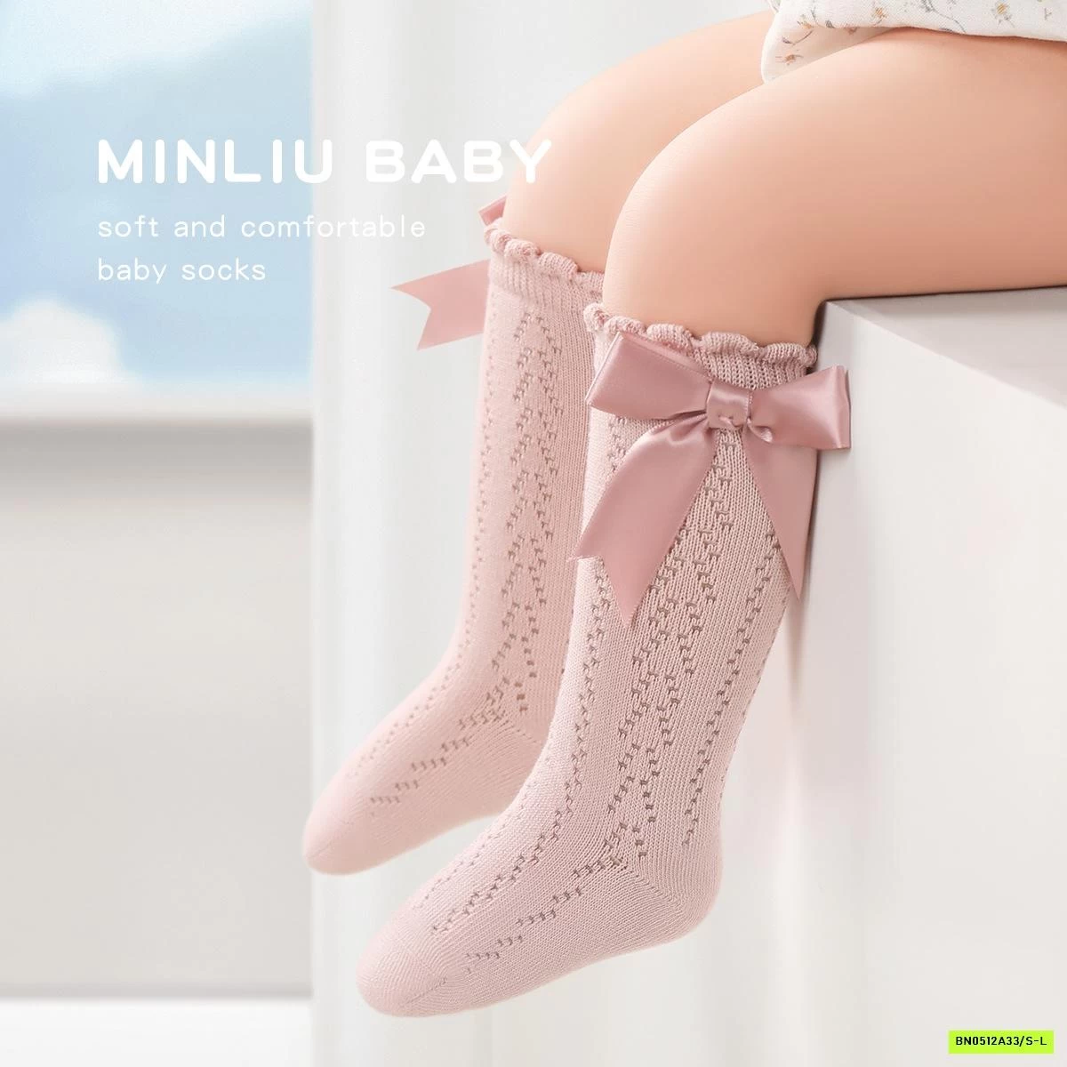 TẤT LƯỚI NƠ CAO CỔ TIỂU THƯ