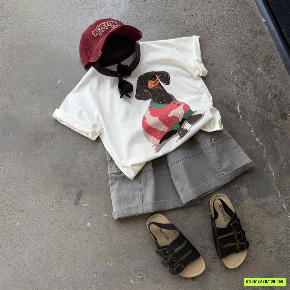 ÁO THUN CÚN VIỀN CỔ