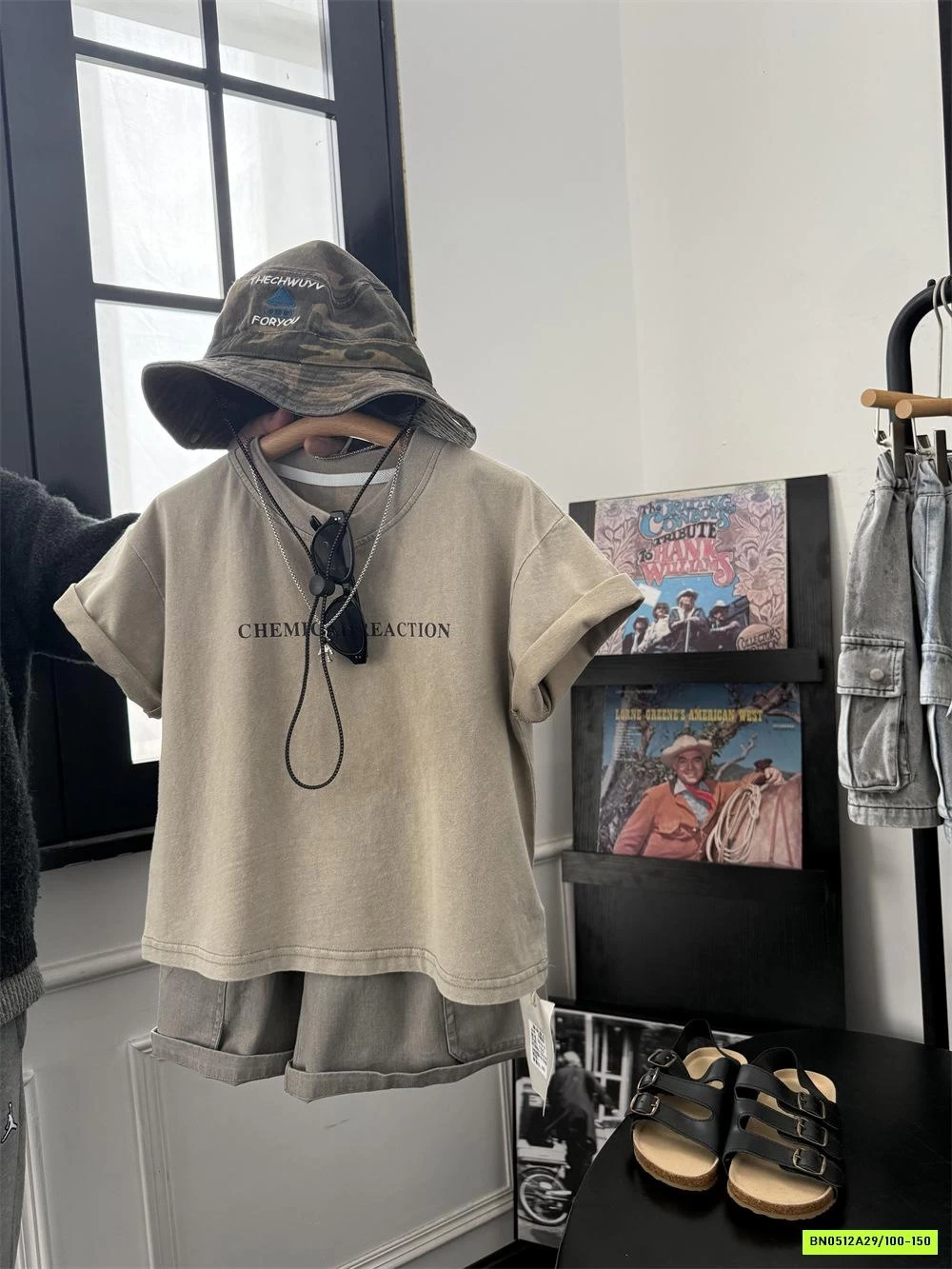 ÁO THUN RÊU IN GẤU