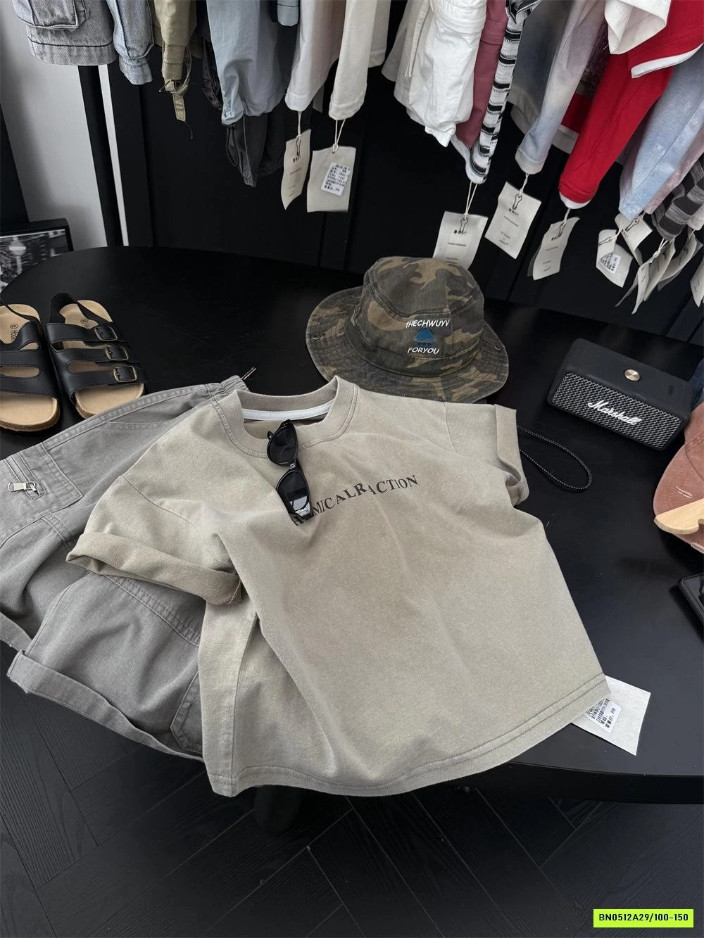 ÁO THUN RÊU IN GẤU