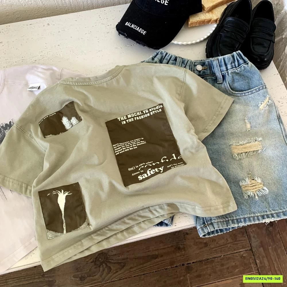 ÁO THUN IN CHỮ LOANG MÀU