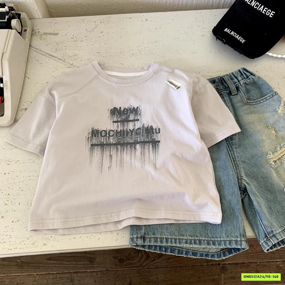 ÁO THUN IN CHỮ LOANG MÀU