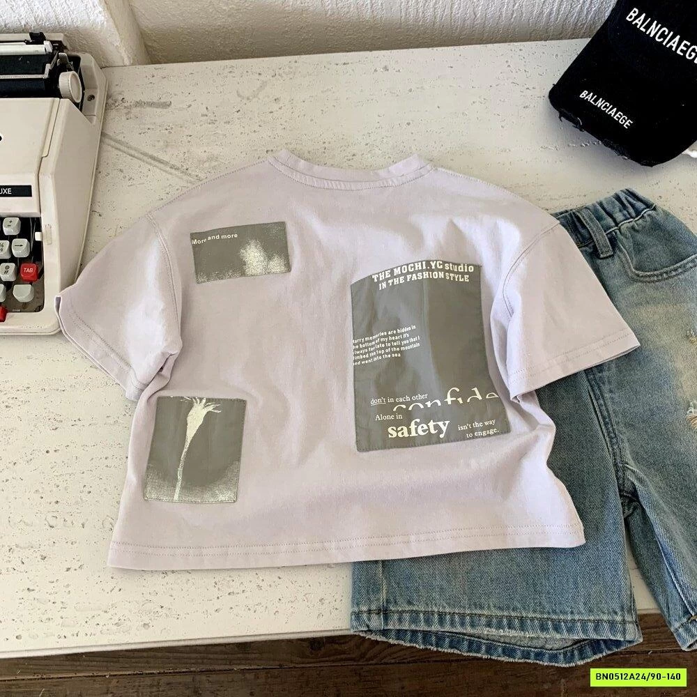 ÁO THUN IN CHỮ LOANG MÀU