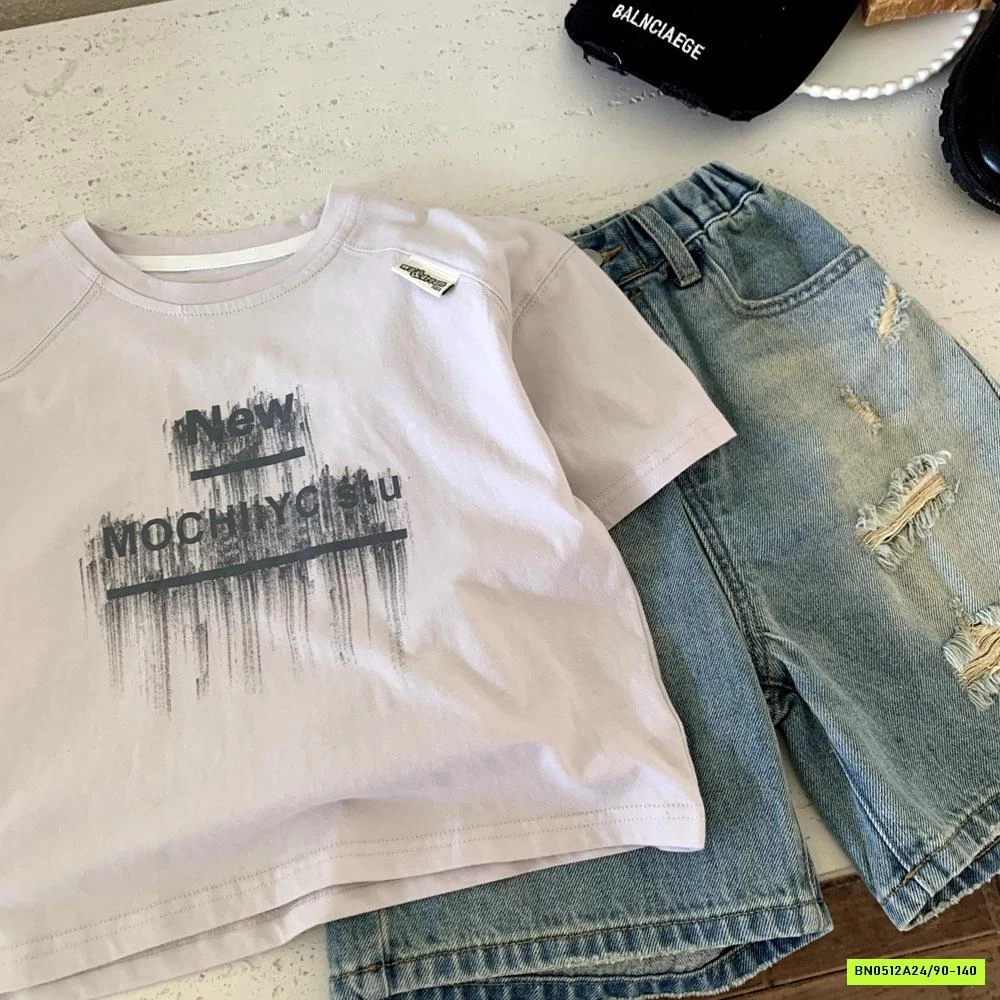 ÁO THUN IN CHỮ LOANG MÀU