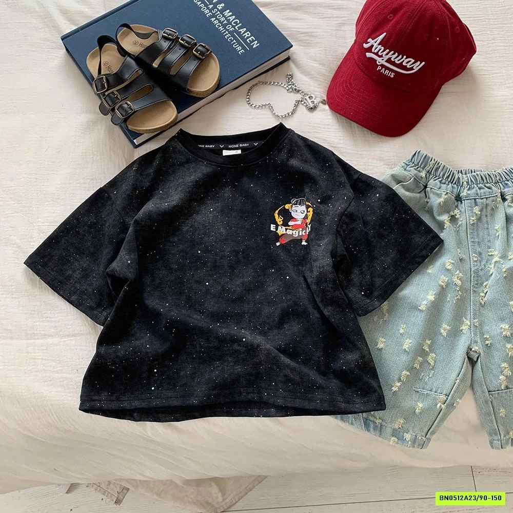 ÁO THUN ĐEN NATRA BLING