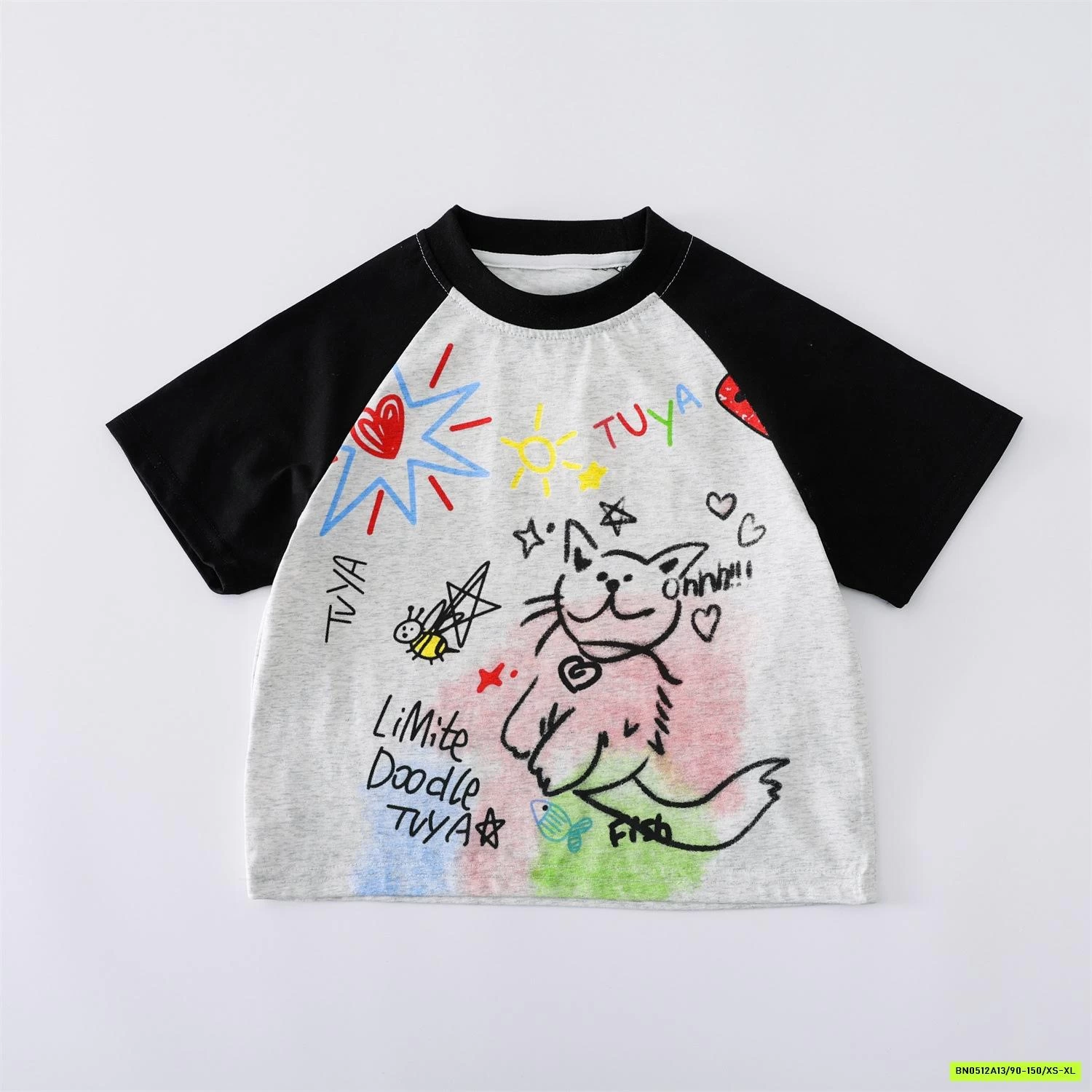 ÁO PHỐI MÀU TAY IN HÌNH MẸ BÉ