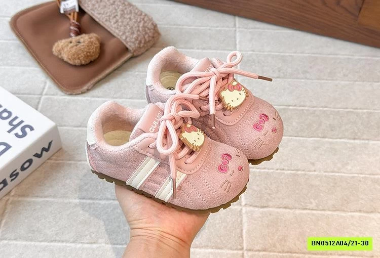 GIÀY DA LỘN LÓT NHUNG THÊU KITTY