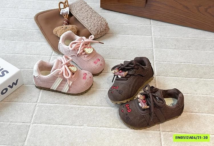 GIÀY DA LỘN LÓT NHUNG THÊU KITTY