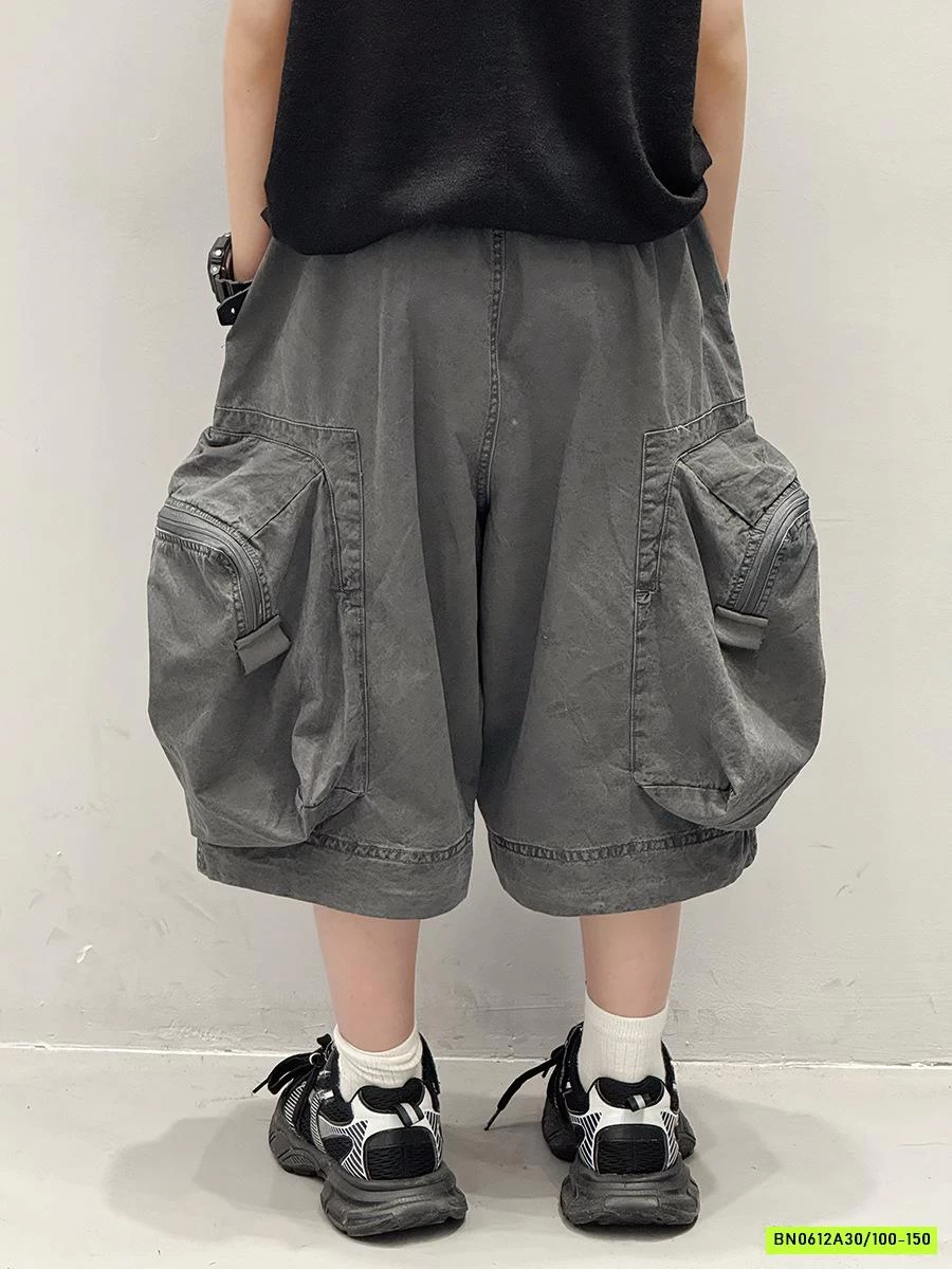 SHORT JEANS ĐEN TÚI HỘP KHÓA