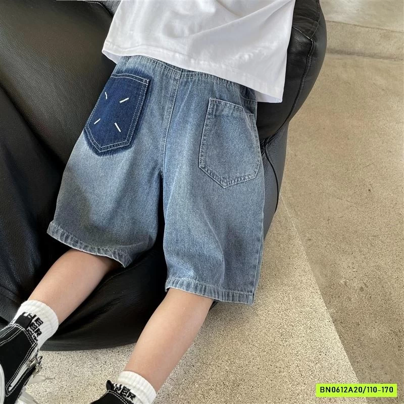 SHORT JEANS PHỐI MÀU TÚI SAU