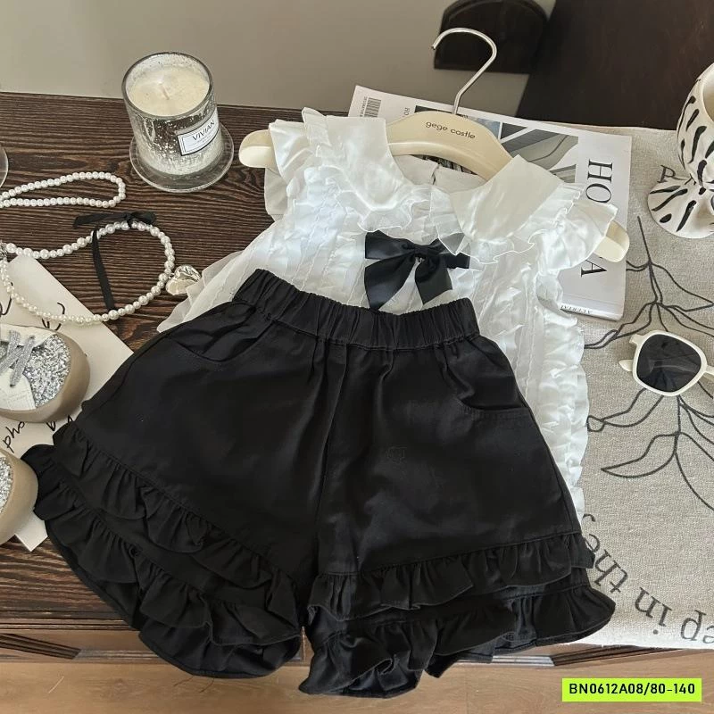 SÉT SƠ MI BÁNH BÈO CỔ SEN