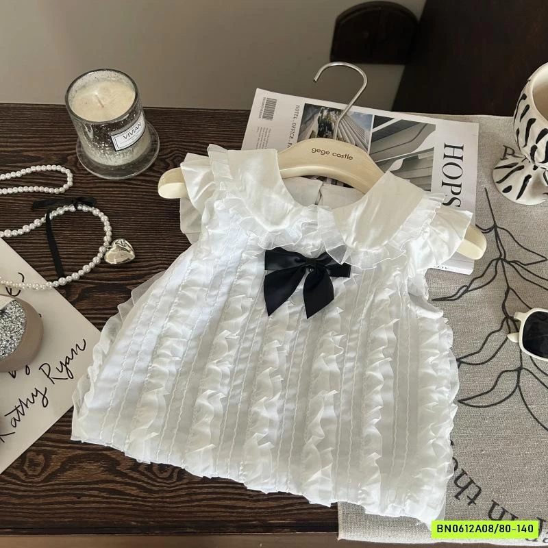 SÉT SƠ MI BÁNH BÈO CỔ SEN