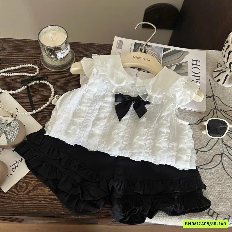 SÉT SƠ MI BÁNH BÈO CỔ SEN