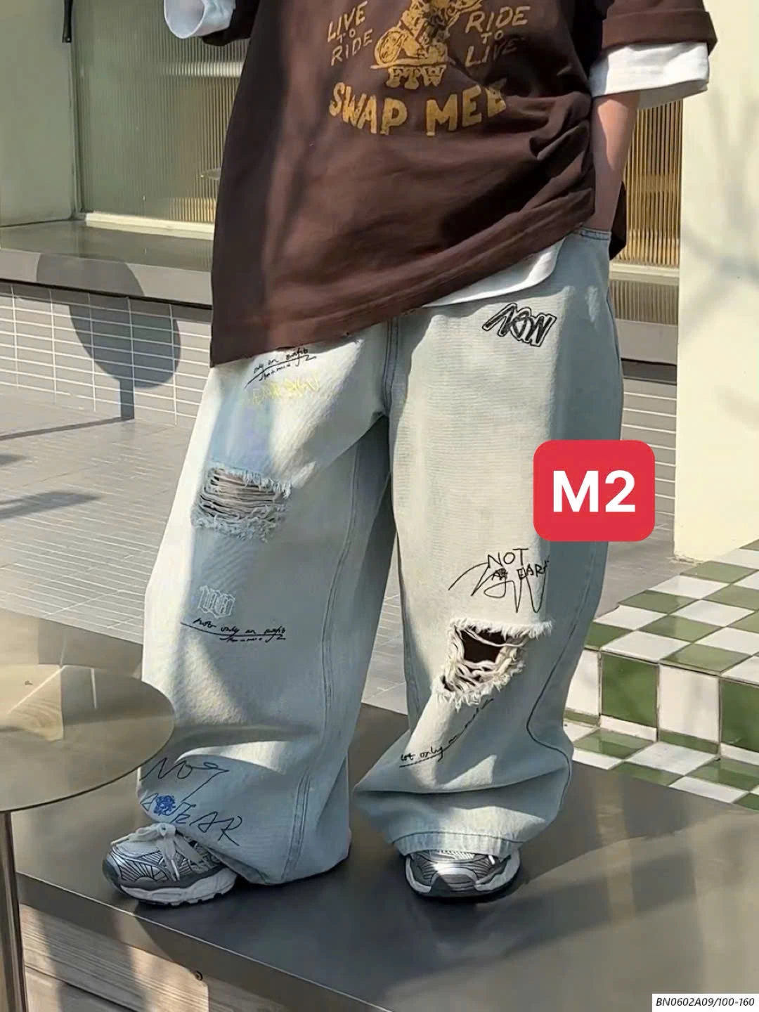 JEANS SUÔNG RÁCH AFTERMEE