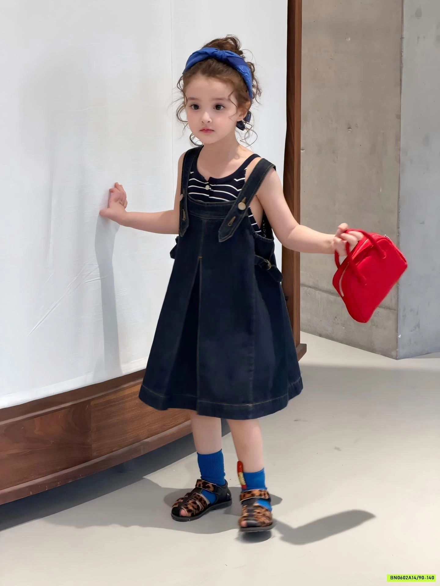 ĐẦM YẾM DENIM 2 DÂY