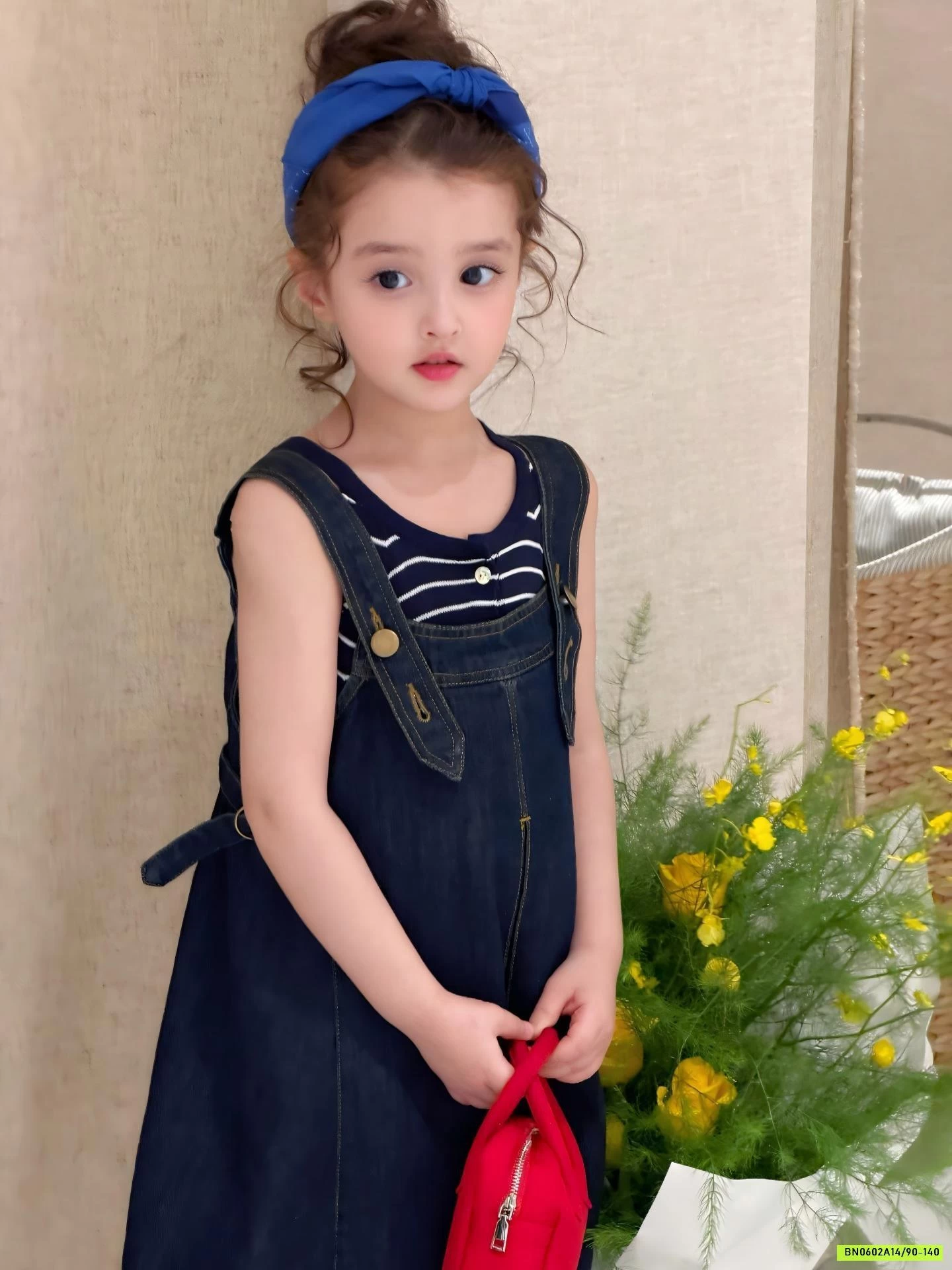 ĐẦM YẾM DENIM 2 DÂY