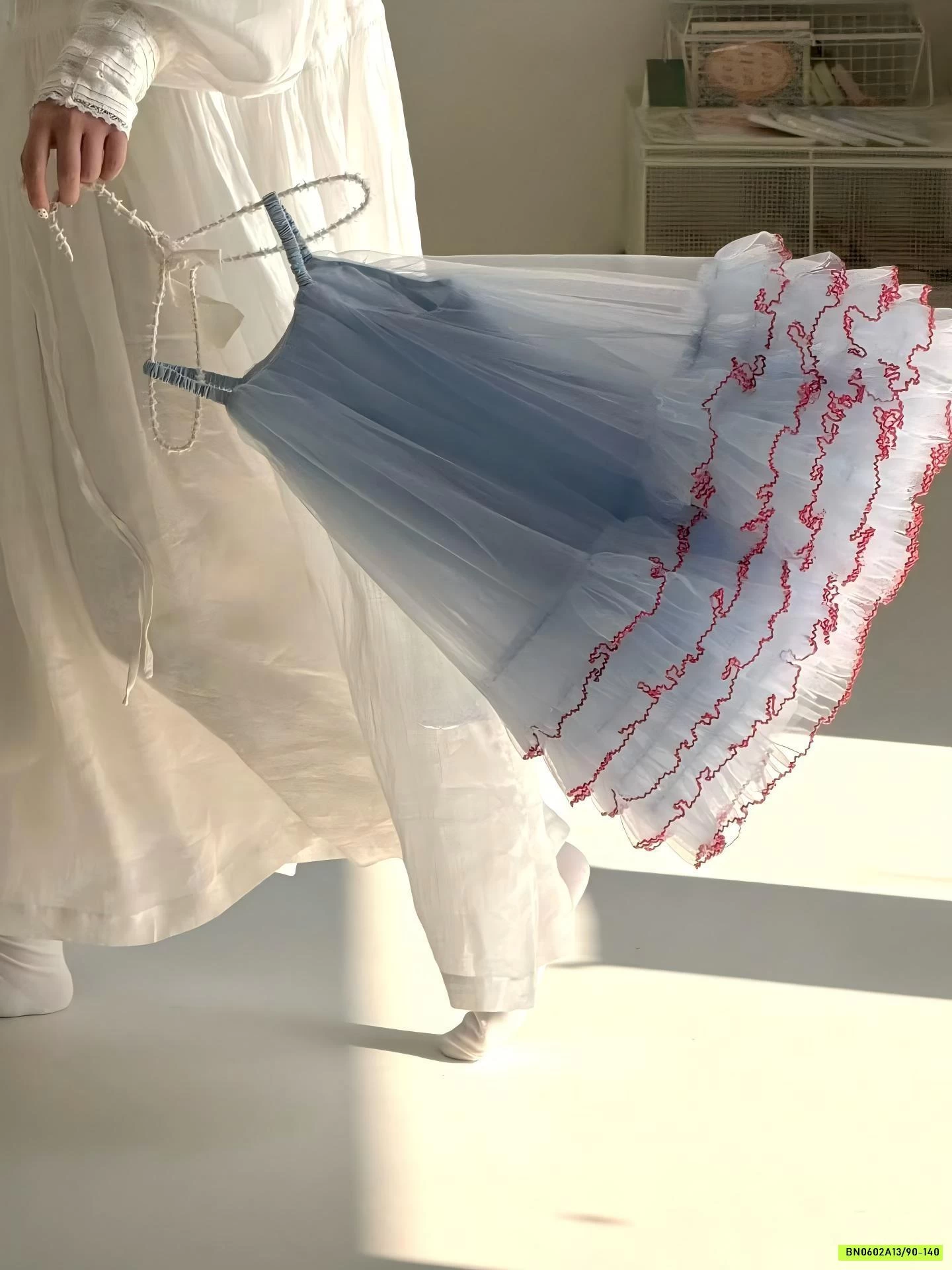 ĐẦM VOAN 2 DÂY PHỐI VIỀN