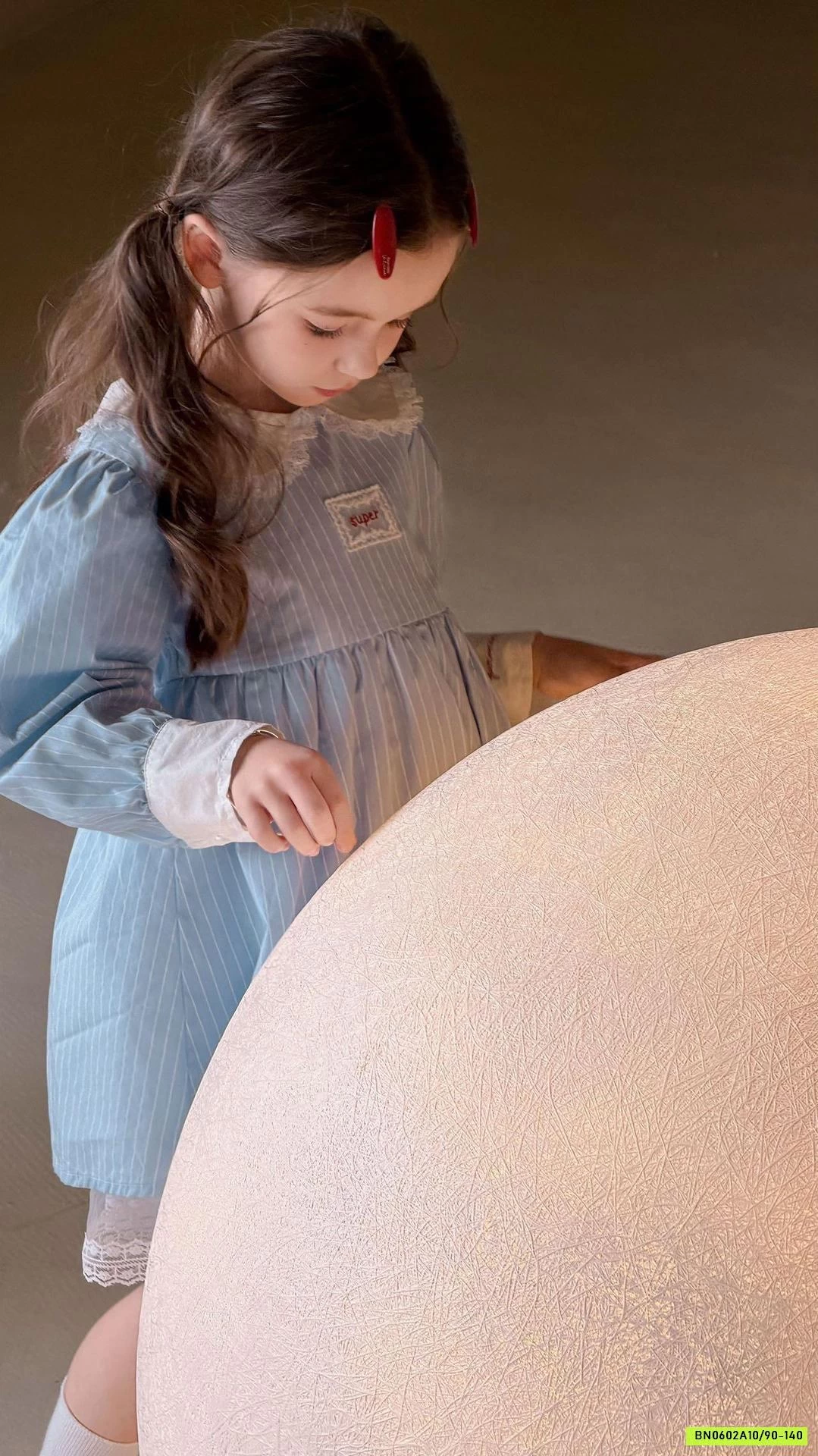 ĐẦM SƠ MI CỔ SEN PHỐI REN