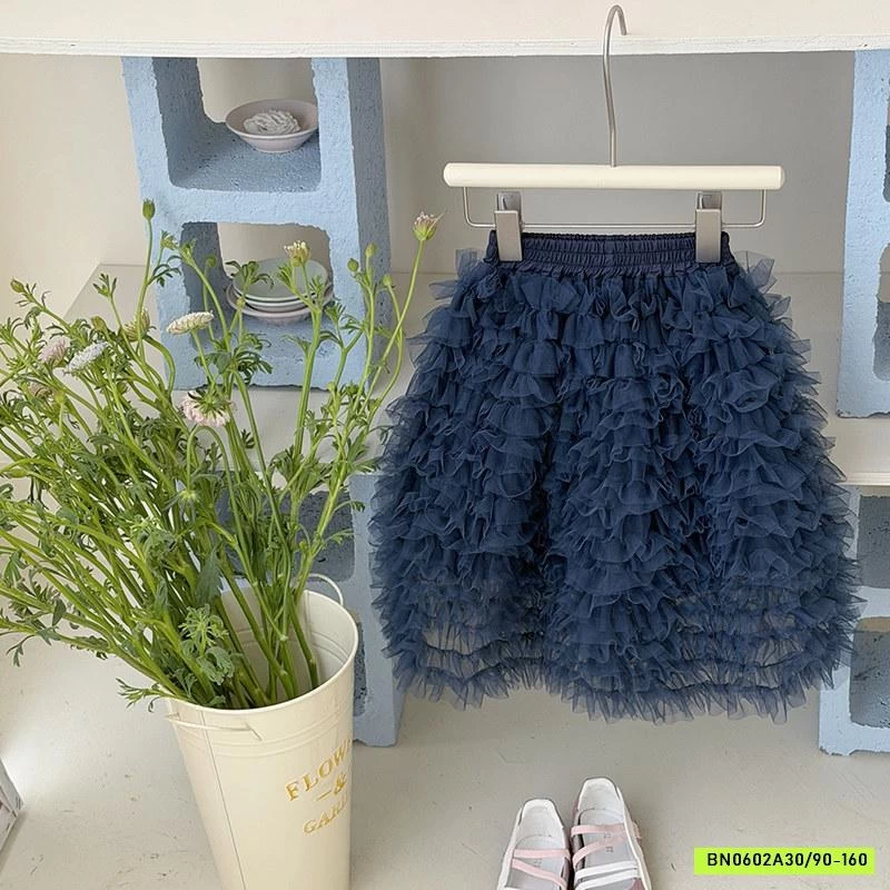 CHÂN VÁY VOAN TRƠN MÀU